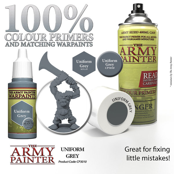 Spray Can Colour Primers - The Army Painter - Colour: Uniform Grey