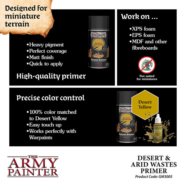 Gamemaster: Desert & Arid Wastes Terrain Primer The Army Painter