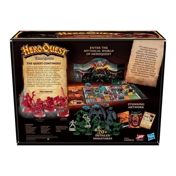 HeroQuest Game System Board Game High Adventure In A World Of Magic