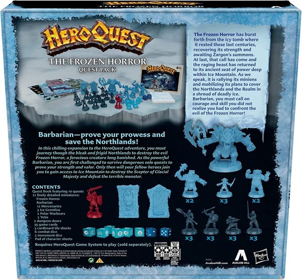 HeroQuest Game System Board Game The Frozen Horror *PRE ORDER*